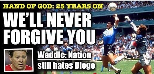 
	Englezii &#39;sarbatoresc&#39; 25 de ani de la cea mai mare umilinta! Ziua in care toata Anglia il injura pe Maradona! VIDEO
