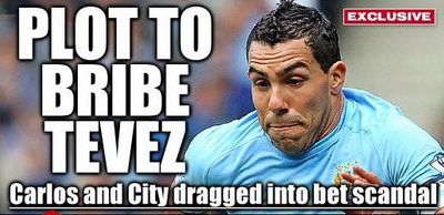 
	INCREDIBIL! Capitanul lui Manchester City, Carlito Tevez, implicat intr-un scandal cu mafia pariurilor!
