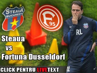 
	Steaua 1-1 Fortuna Dusseldorf! Levy da din cap nemultumit la finalul meciului! Tanase, marcatorul Stelei din penalty!
