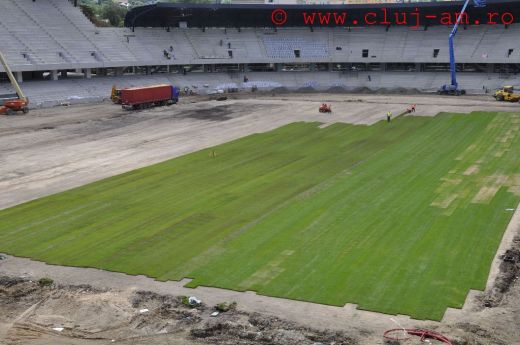 FOTO / Cluj Arena e aproape de "gata pentru Inter"! Se monteaza scaunele si gazonul!_3