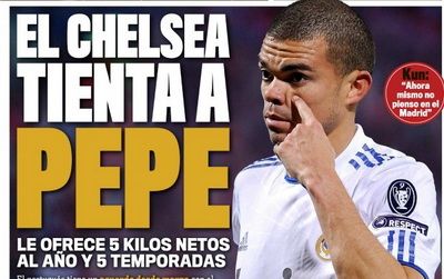 Real Madrid Andre Villas-Boas Chelsea Pepe