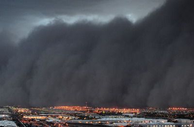 Imagini INCREDIBILE cu o furtuna de nisip langa stadionul din Phoenix! FOTO + VIDEO