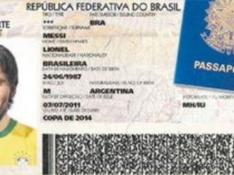 CEL MAI MARE TRANSFER DIN TOATE TIMPURILE: Brazilienii vor sa-l naturalizeze pe Messi! I-au pregatit deja buletinul! :)