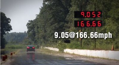 record mondial viteza 0-400 metri 1300 cai Nissan GT-R Video