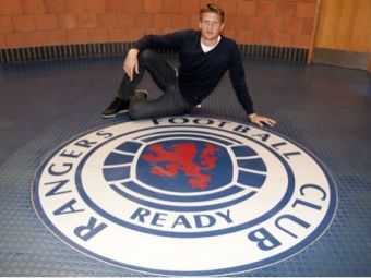 FOTO! Primele imagini cu Goian la Glasgow Rangers: &quot;Am ajuns la una dintre marile echipe ale Europei!&quot;