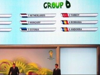 
	Grupa NEBUNA pentru CM 2014: Ronaldo a aruncat Romania in grupa D cu Olanda, Turcia, Ungaria, Estonia si Andorra!

