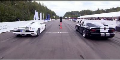 Koenigsegg 2.000 de cai liniuta Video viper