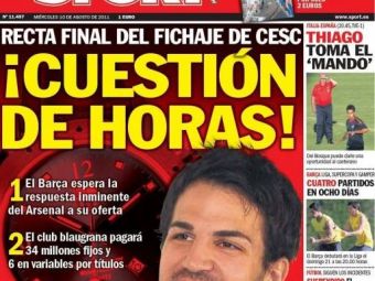 
	Acum Barca va fi SIGUR echipa perfecta! Transferul lui Fabregas SE FACE AZI! Anuntul care scoate Barcelona in strada:
