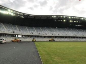 SUPER FOTO! Aproape toate scaunele au fost montate pe Cluj Arena, se pregateste pista de atletism! Vezi ultimele imagini