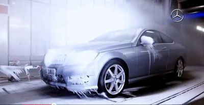 Mercedes +60 de grade -40 de grade test la frig tunel