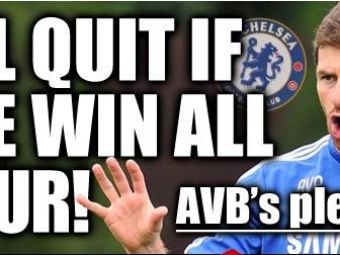 E mai tupeist ca Mourinho: Villas Boas de la Chelsea a anuntat ca se lasa de fotbal la finalul sezonului! In ce conditii