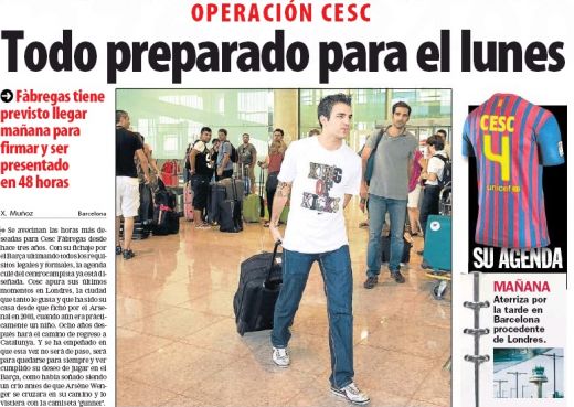 FOTO! Totul este pregatit pentru prezentarea lui Fabregas: cum arata tricoul sau la Barcelona_1