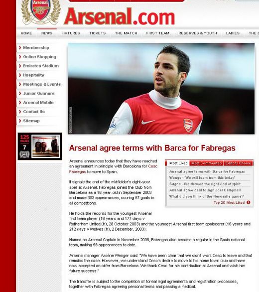 Transferul mai important decat Supercupa! Site-urile lui Arsenal si Barca anunta OFICIAL ca Fabregas e jucatorul catalanilor! Reactia lui Wenger:_3