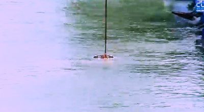 Porsche Turbo pescuit elvetieni raul Rin scos scufundat