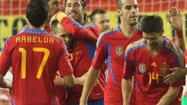 VIDEO Spania s-a calificat la EURO dupa 6-0 cu Liechtenstein! Vezi ce SHOW au facut campionii mondiali!