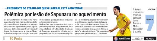 Acuzat ca a TRADAT nationala cu Franta, Sapunaru s-a dus la clinica lui Porto: pe cine dau vina portughezii pentru accidentare_1