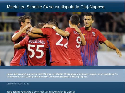 OFICIAL! Steaua - Schalke se joaca la Cluj! UEFA si nemtii nu au fost de acord cu amanarea! Vezi reactia oficialilor Stelei!_3