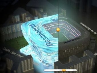 
	APLICATIE GENIALA: Cea mai tare nebunie de pe net! Vezi pe VIU cum se va transforma stadionul lui Real Madrid
