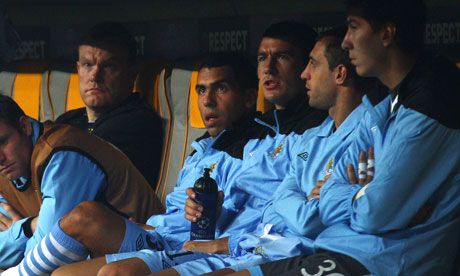 Carlos Tevez Manchester City Roberto Mancini