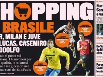 
	Milan, Inter si Juventus scot 60 de milioane de euro pe 3 brazilieni de senzatie de la Sao Paulo
