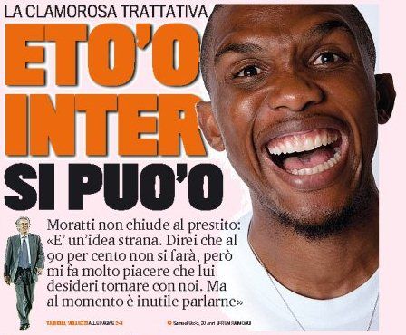 Inter Milano Samuel Eto o