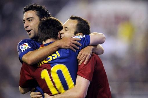 Barca 3-0 Santander! Messi si Xavi bat la scor de neprezentare Racing Santander! E greeeeeu cu Barcelona :) VIDEO_3