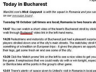 Englezii au COMIS-O! Site-ul lui Manchester anunta ca jucatorii s-au plimbat AZI in Budapesta!_2