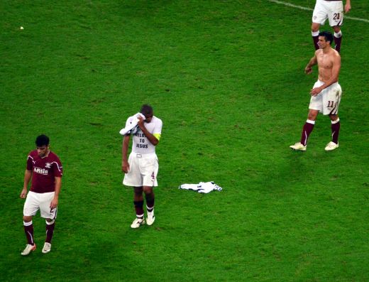 FOTO: Pancu a rabufnit! Gest necontrolat al rapidistului la finalul meciului cu Legia si atac dur la adresa colegilor:_4