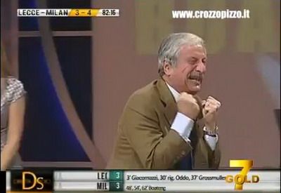 
	VIDEO MILAN si-a dus fanii in RAI in doar 15 minute! Reactiile incredibile ale celui mai sufletist comentator din Italia!
