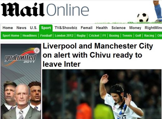 Cristian Chivu Inter Milano Liverpool Manchester City
