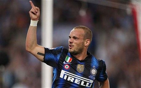 Inter Milano Manchester United Wesley Sneijder