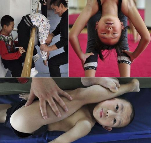 Imaginile care au CUTREMURAT planeta! Antrenamente inumane pentru copiii chinezi care vor sa se faca gimnasti_3