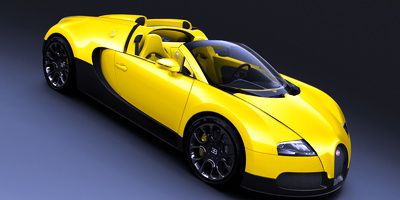 Bugatti editii speciale galben portocaliu Veyron Grand Sport
