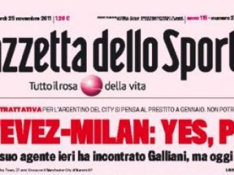 Tevez si-a dat acordul sa joace la Milan, dar mutarea s-a amanat in ULTIMA SECUNDA! Ce club vrea sa-l fure pe un salariu colosal
