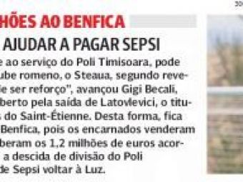 
	Steaua vrea sa transfere si de la Benfica: mutarea de 1.2 milioane de euro care incheie deja campania de transferuri!
