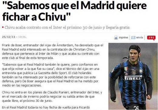 Mourinho si agentul Becali, aproape de o lovitura IMENSA! O fosta legenda a Barcelonei a anuntat: "Chivu este la un pas sa semneze cu Real!"_2