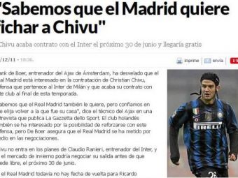 
	Mourinho si agentul Becali, aproape de o lovitura IMENSA! O fosta legenda a Barcelonei a anuntat: &quot;Chivu este la un pas sa semneze cu Real!&quot;
