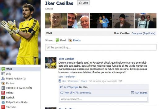 Ziua in care nu poti avea incredere in spanioli! Casillas si-a anuntat PLECAREA de la Real pe Facebook, Torres semneaza cu Barca :)_1
