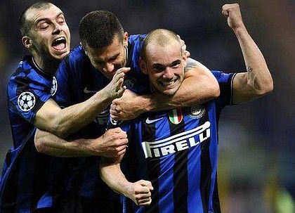 Jose Mourinho Inter Milano Wesley Sneijder