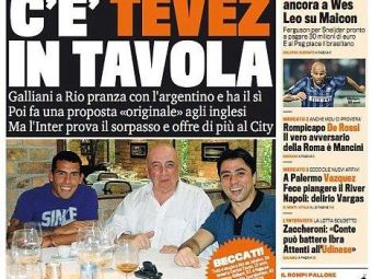 
	FOTO Intalnire de 5 stele intre Tevez si Galliani la Rio! Care e singura SANSA pentru Milan sa-l ia pe Tevez de la City!
