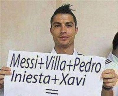 Mesajul lui Ronaldo inainte de El Clasico! Messi + Villa + Pedro + Iniesta + Xavi = CINE e singurul ZEU in care crede CR7!_1