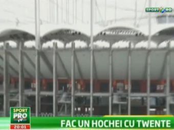
	VIDEO INCREDIBIL: Inainte de Steaua - Twente, gazonul de pe National Arena e praf si ingropat sub zapada! De ce nu au tras copertina
