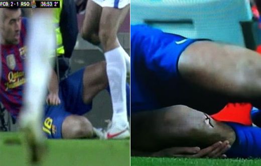FOTO & VIDEO ORIBIL! Busquets si-a facut genunchiul PRAF! Vezi accidentarea horror la care Fabregas a inceput sa planga!_1