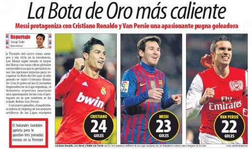 Lionel Messi Cristiano Ronaldo Robin van Persie