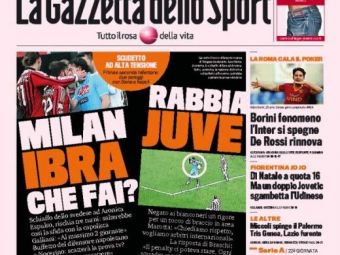 
	Scandal monstru in Italia: Juve cere arbitri straini dupa o decizie penibila, Milan vrea ca Ibrahimovic sa fie iertat dupa ce si-a batut un adversar

