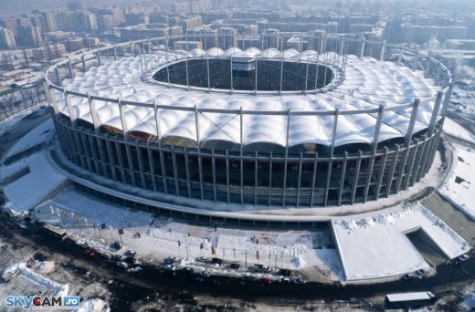SUPER FOTO: Imagini in premiera! Cum arata National Arena de sus pe timp de iarna!_11