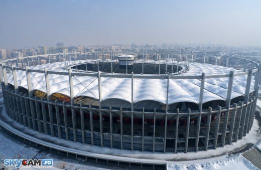SUPER FOTO: Imagini in premiera! Cum arata National Arena de sus pe timp de iarna!_4