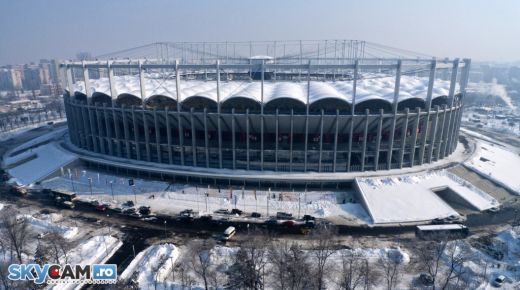 SUPER FOTO: Imagini in premiera! Cum arata National Arena de sus pe timp de iarna!_6