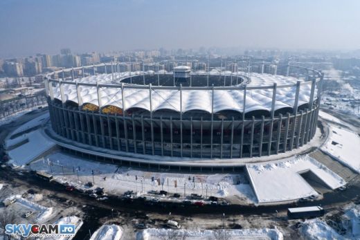 SUPER FOTO: Imagini in premiera! Cum arata National Arena de sus pe timp de iarna!_7