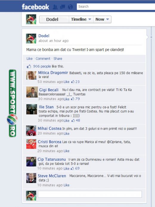 Dialog senzational pe Facebook! Tanase e idolul stelistilor dupa victoria cu Twente: Mama ce bonba am dat cu Twente :))_2